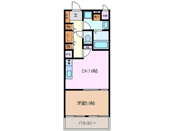 日永駅 徒歩18分 1階の物件間取画像